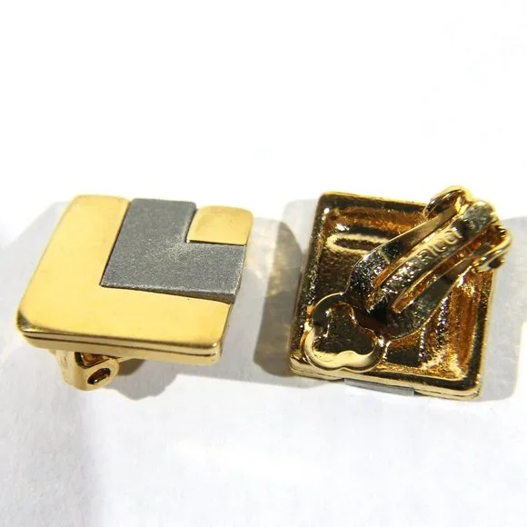 Vintage Nini Ricci Clip-on Earrings - Picture 5 of 6